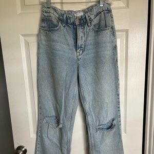 Good American - Good Boy Ripped High Waist Boyfriend Jeans